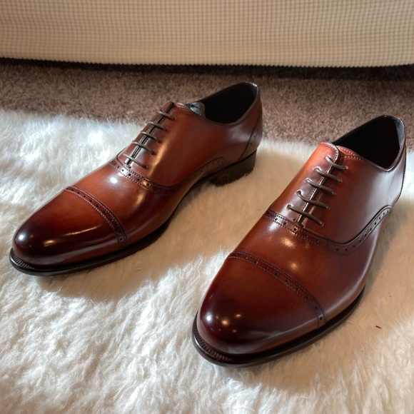 Brand New Paul Evans Brando Semi-Brogue Oxford - Havana Brown main image 12